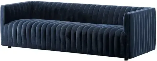 Deacon Channel Tufted Velvet 88" Sofa
