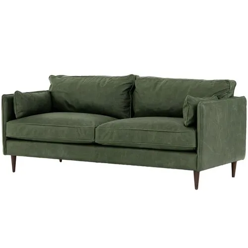 Dorit 76" Sofa - Sage Leather