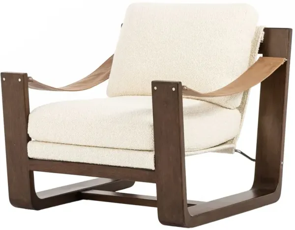 Colton Accent Chair, Warm Taupe/Cream