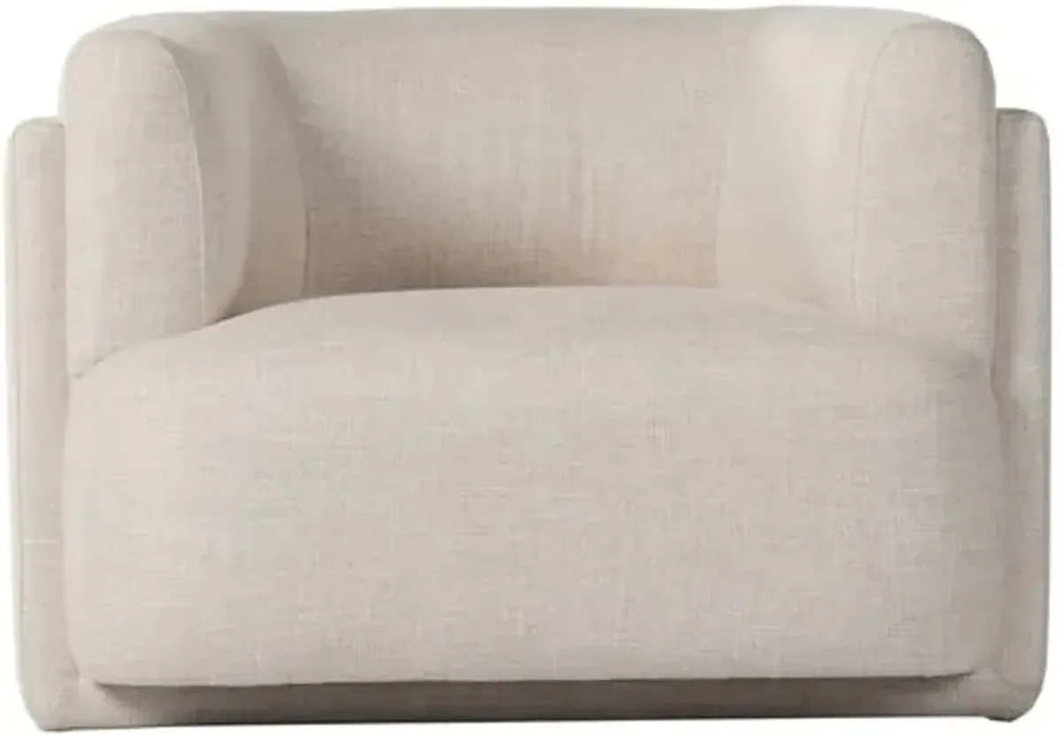 Nixon Performance Accent Chair - Natural Performance - Ivory, Comfortable, Durable