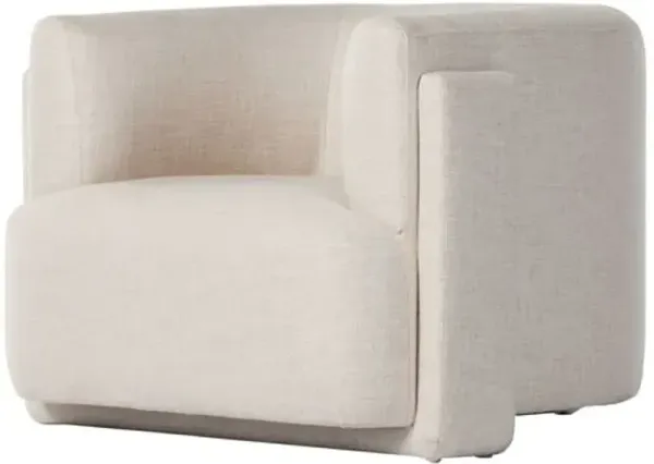 Nixon Performance Accent Chair - Natural Performance - Ivory, Comfortable, Durable