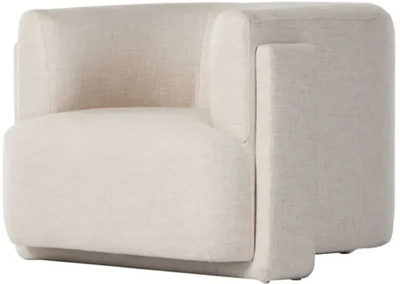 Eli Performance Accent Chair - Natural Performance - Ivory, Comfortable, Durable