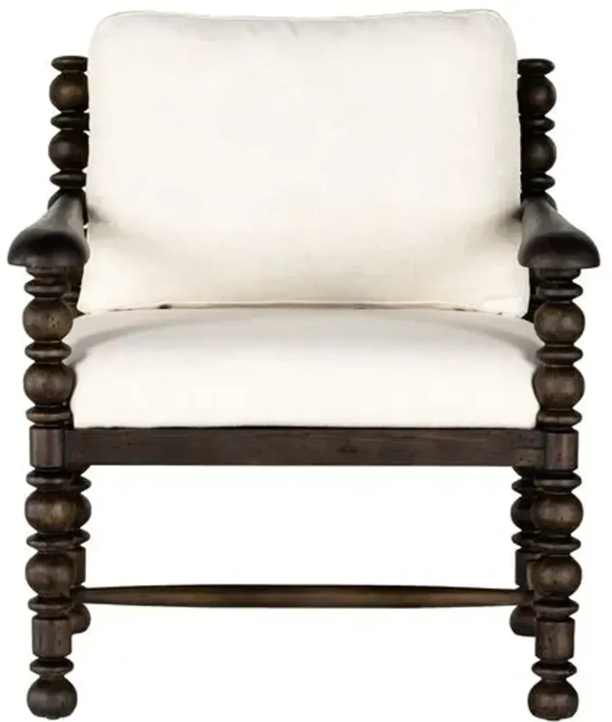 Sherry Accent Chair - Pine/Ivory Performance, Comfortable, Durable