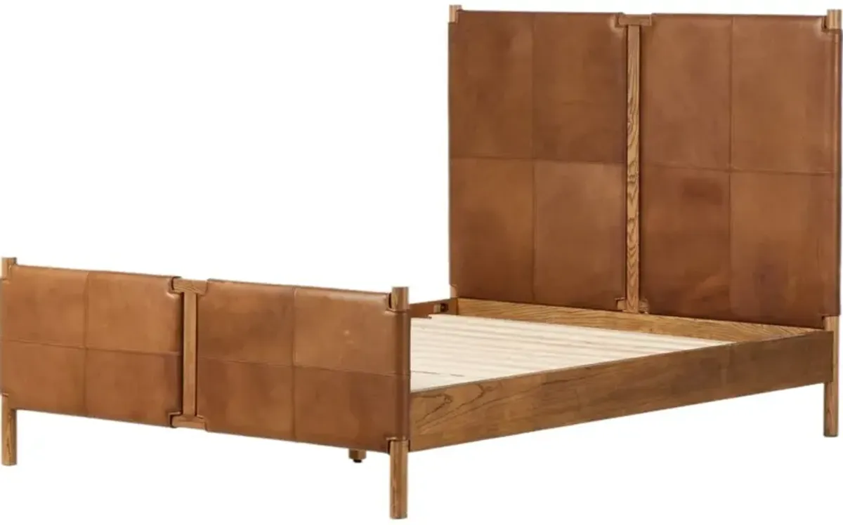 Ralph Leather Panel Bed