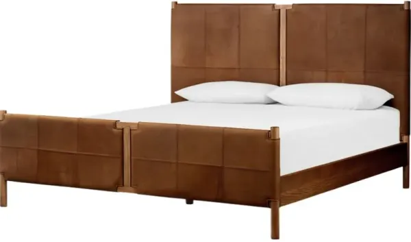 Ralph Leather Panel Bed