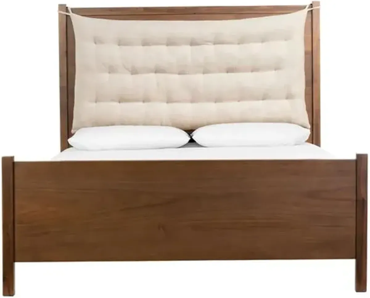 Sandra Tufted Cushion Bed - Sand/Saddle Tan - Brown