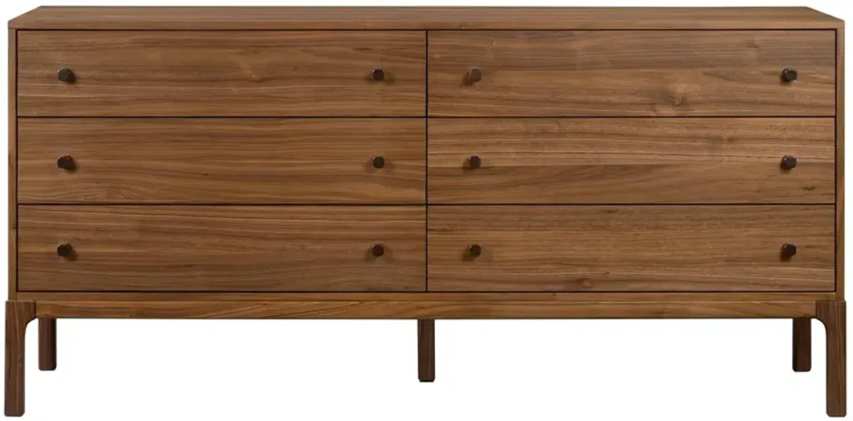 Norris 6-Drawer Dresser, Walnut
