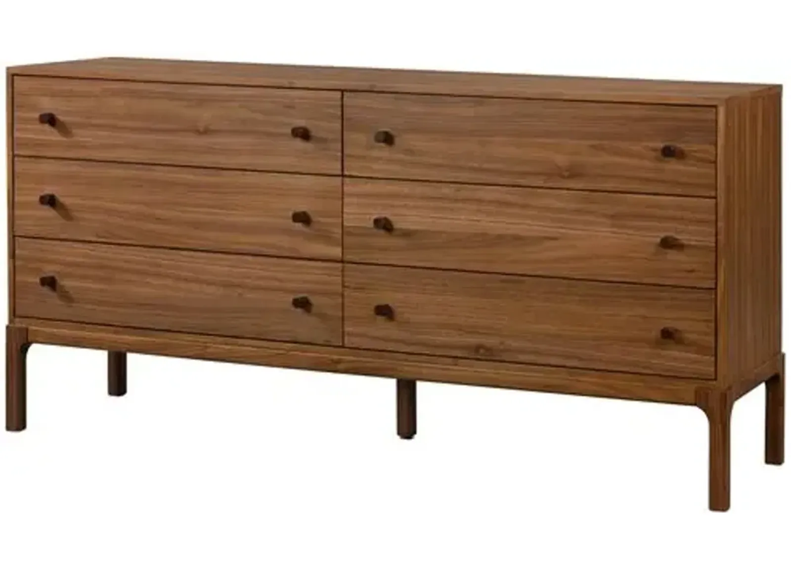 Davidson 6-Drawer Dresser - Walnut - Brown