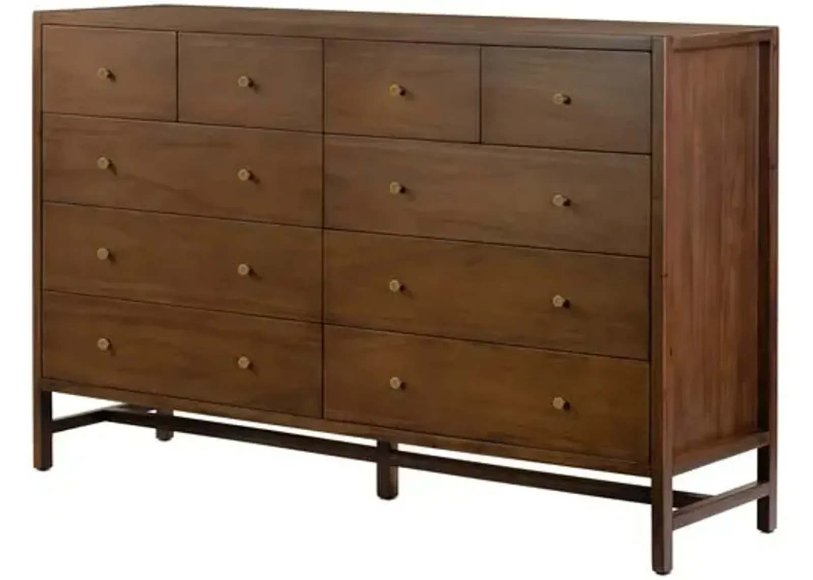 Brighton 10-Drawer Dresser - Saddle Tan - Brown