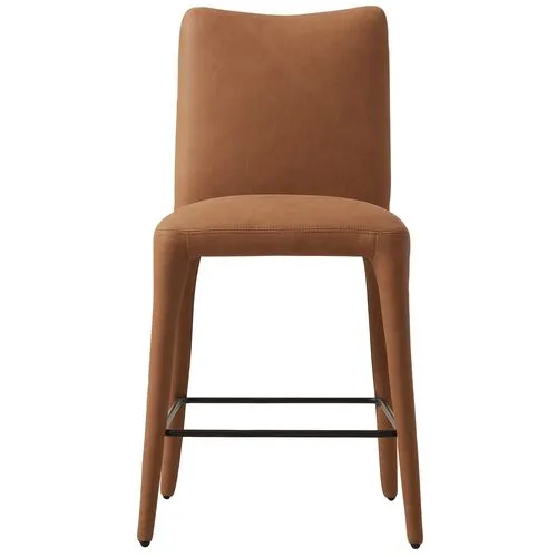 Finn Leather Counterstool - Heritage Camel - Brown