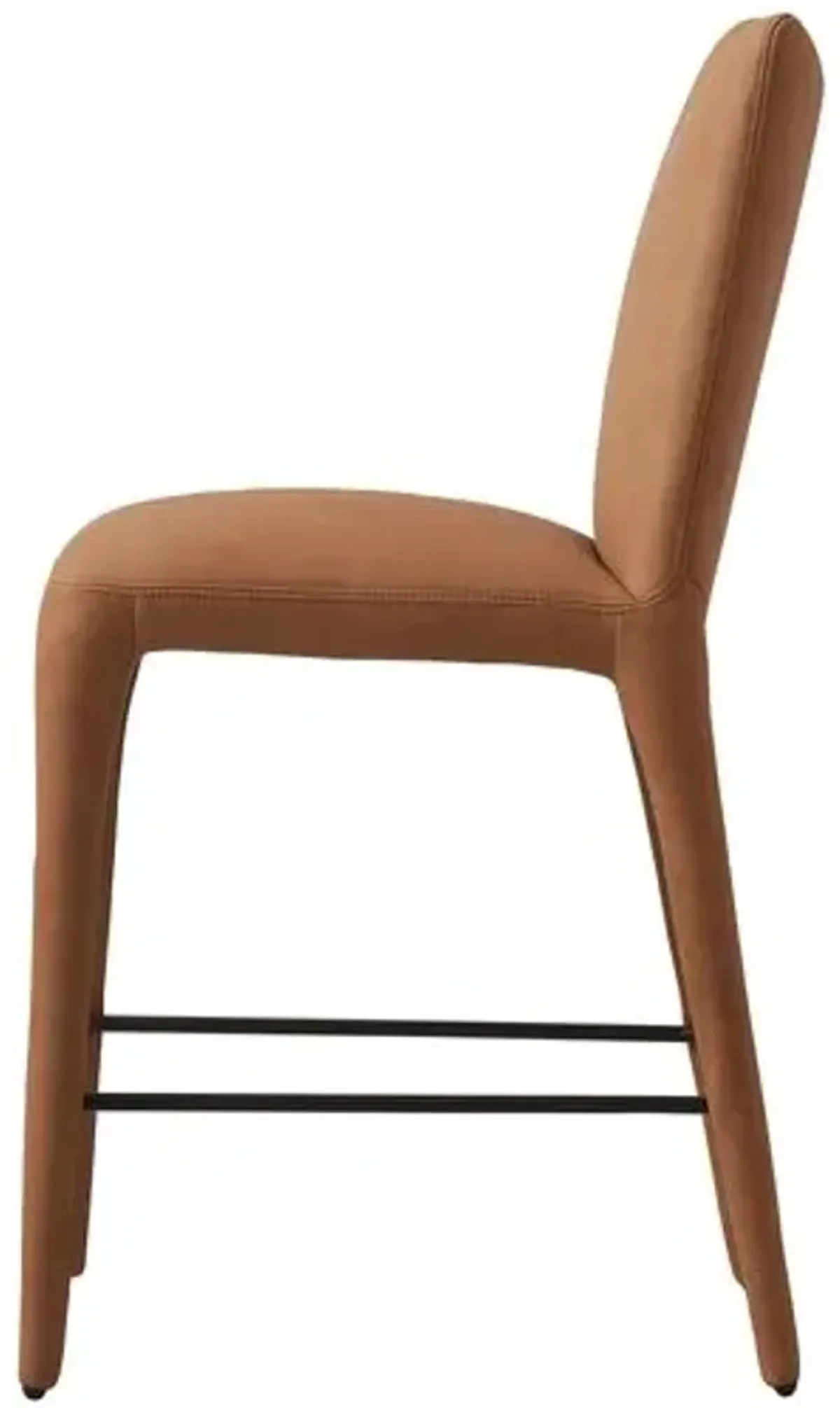 Finn Leather Counterstool - Heritage Camel - Brown