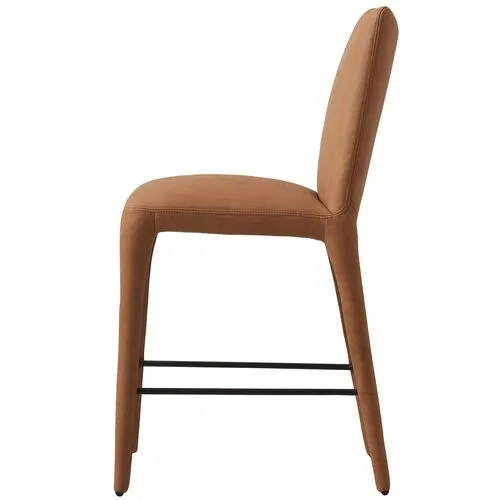 Finn Leather Counterstool - Heritage Camel - Brown