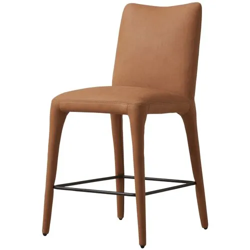 Finn Leather Counterstool - Heritage Camel - Brown
