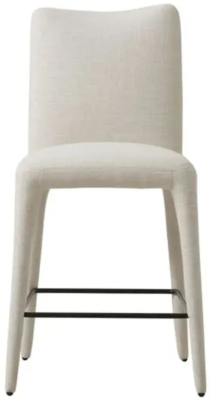 Finn Linen Counterstool - Natural - Ivory