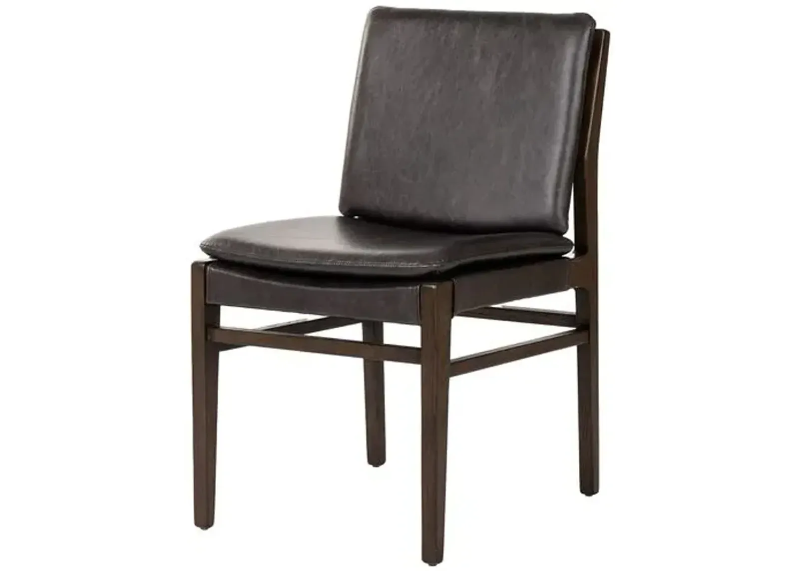 Natalia Leather Dining Chair - Sonoma Black