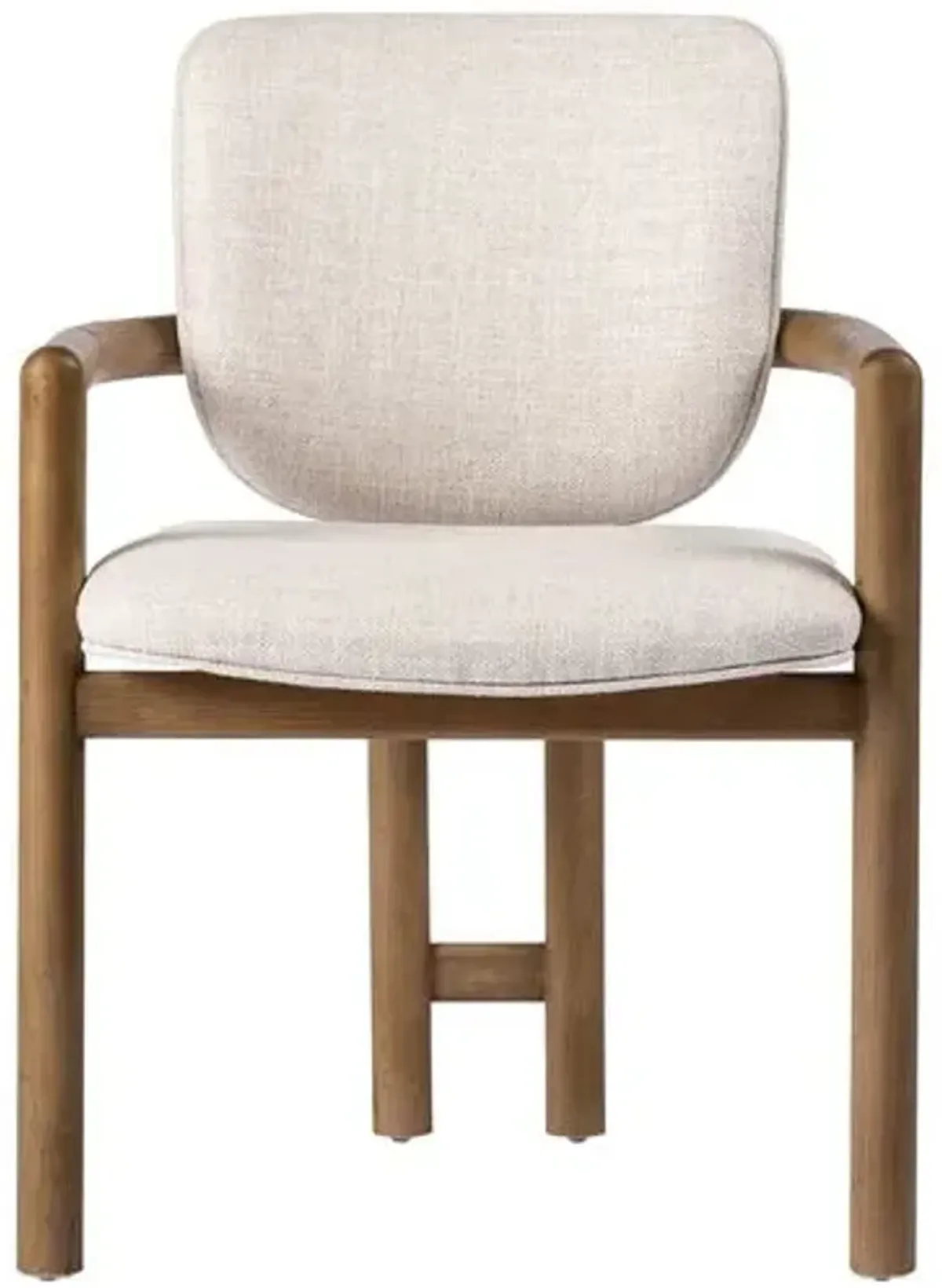 Zoey Dining Chair - Natural Performance - Ivory