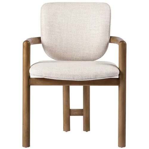 Zoey Dining Chair - Natural Performance - Ivory