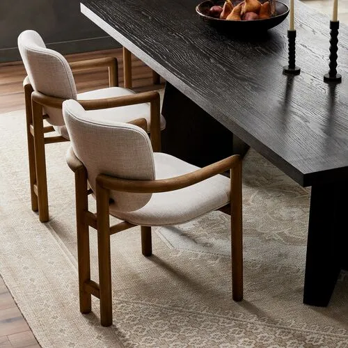 Zoey Dining Chair - Natural Performance - Ivory