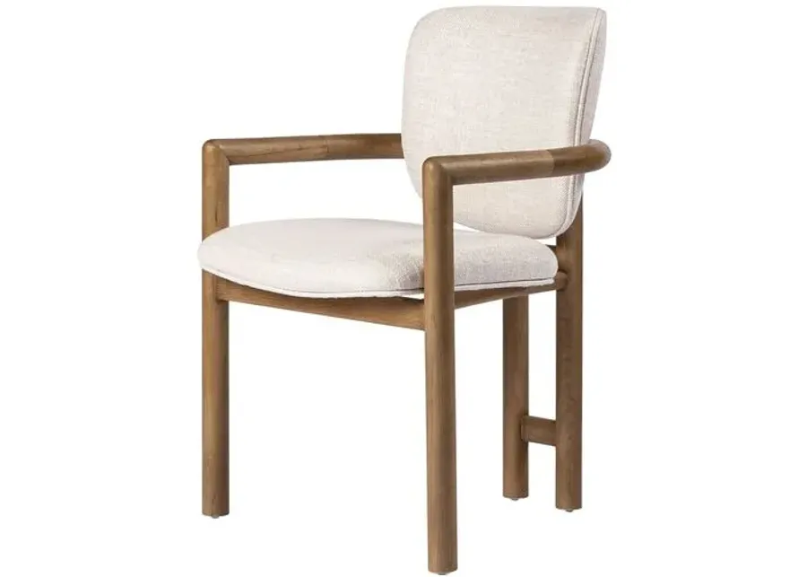 Zoey Dining Chair - Natural Performance - Ivory