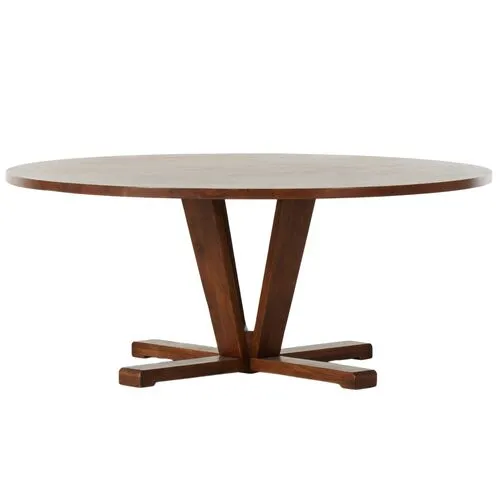 Kirk 72" Round Dining Table - Reclaimed Mango