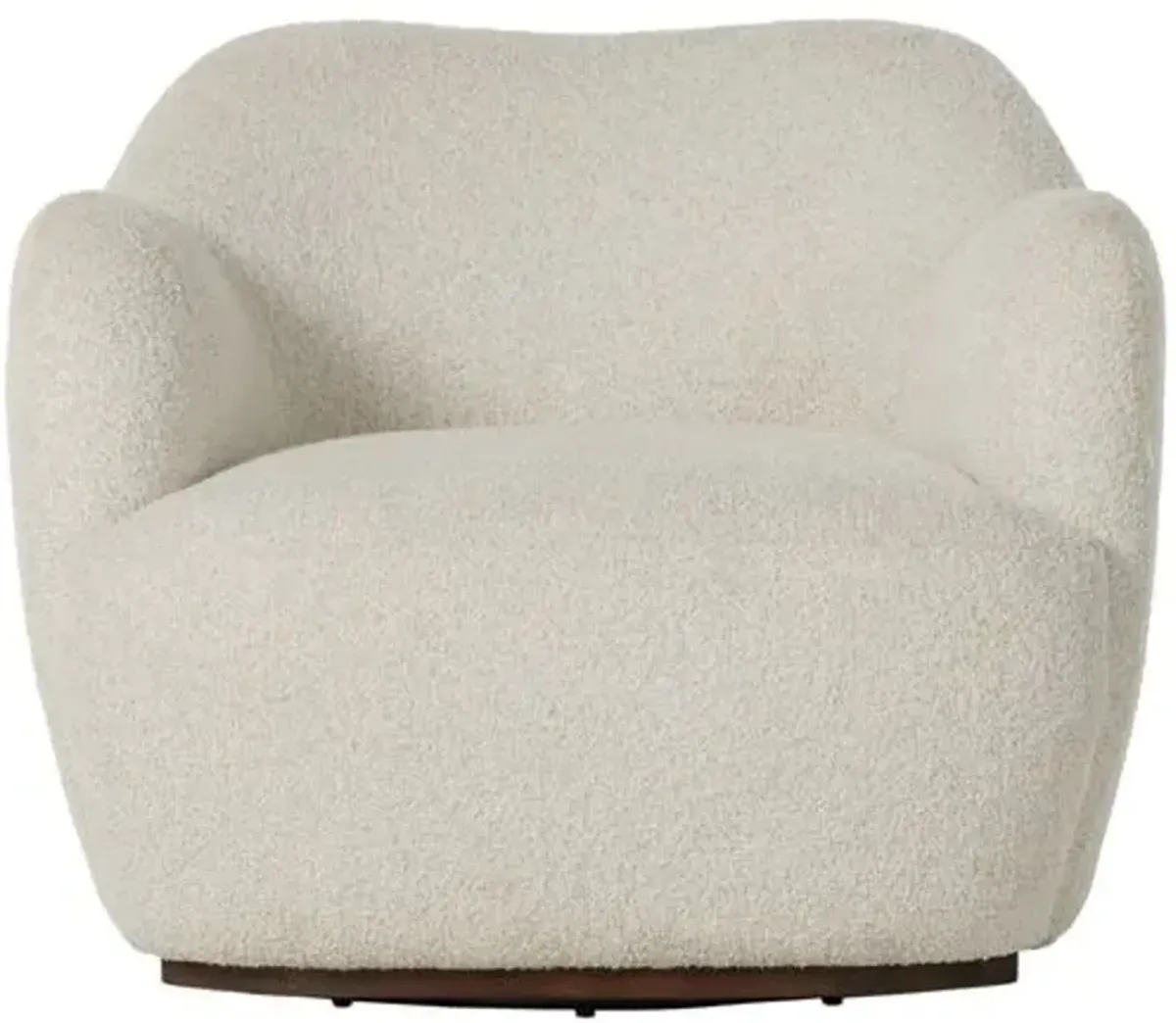 Norah Swivel Chair - Ivory Boucle