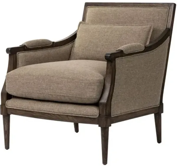 Caroline Performance Accent Chair - Brown, Comfortable, Durable, Cushioned