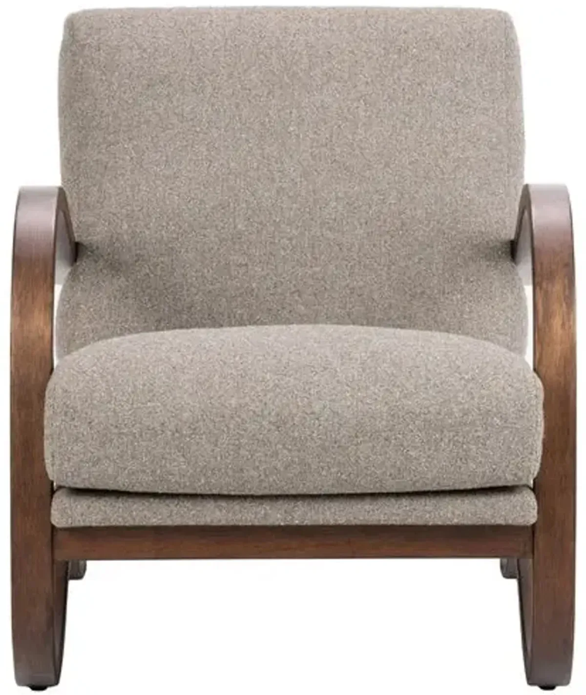 Theodore Tweed Accent Chair - Feather Grey - Gray, Comfortable, Durable, Cushioned