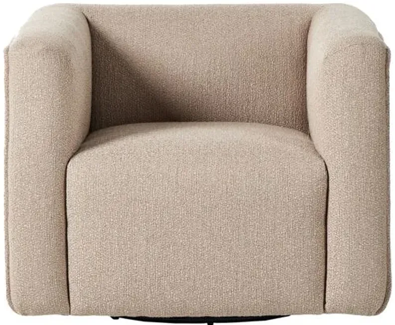 Shelly Swivel Chair - Camel Performance