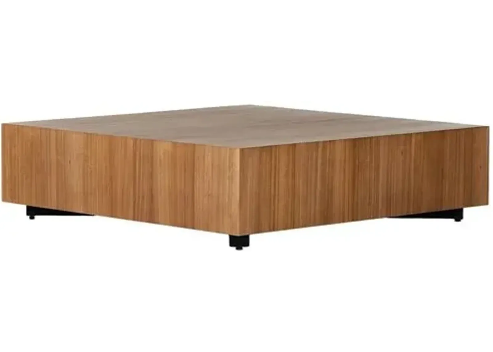 Zach Large Square Coffee Table - Natural Yukas - Brown