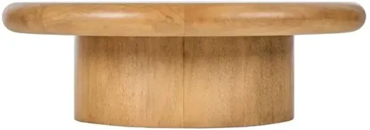 Gary Large Coffee Table - Burnished Parawood - Brown