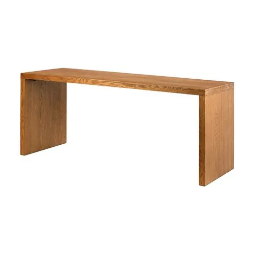 Scarlett Desk - Amber Oak - Brown