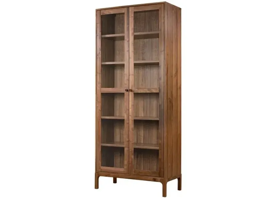 Norris Tall Cabinet - Walnut - Brown