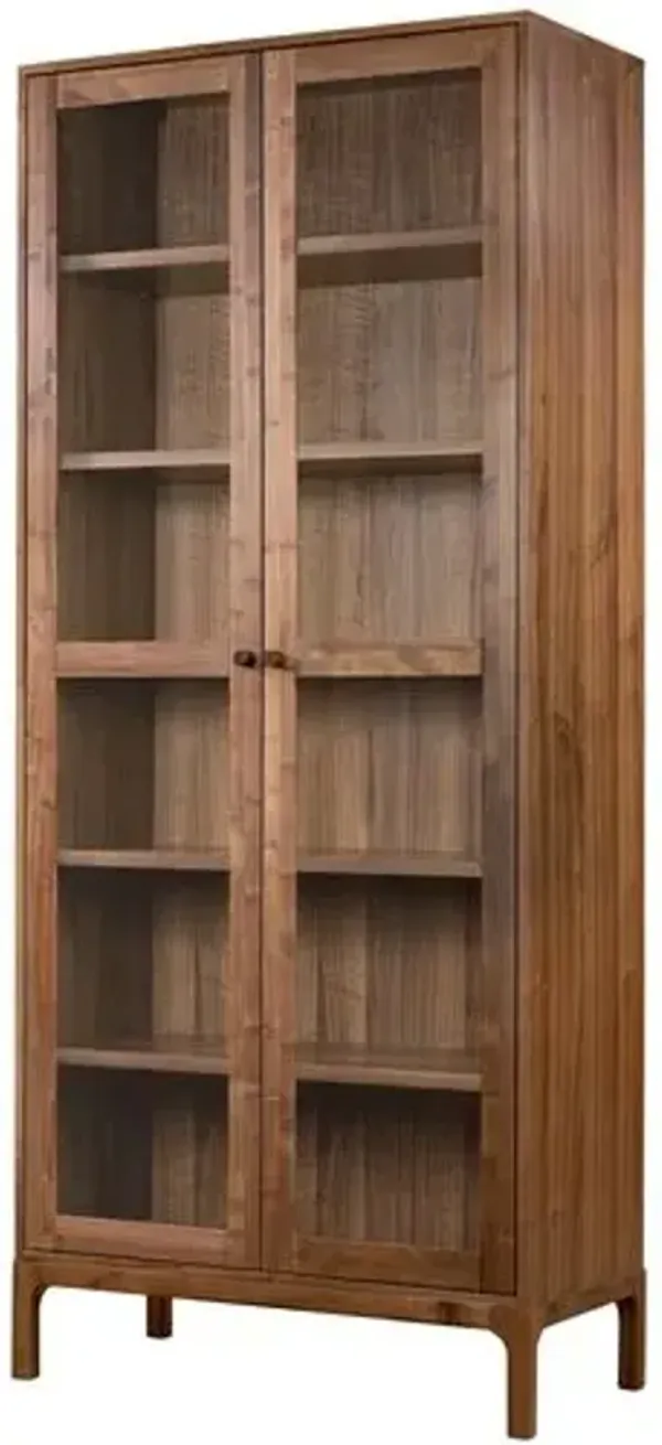 Norris Tall Cabinet - Walnut - Brown
