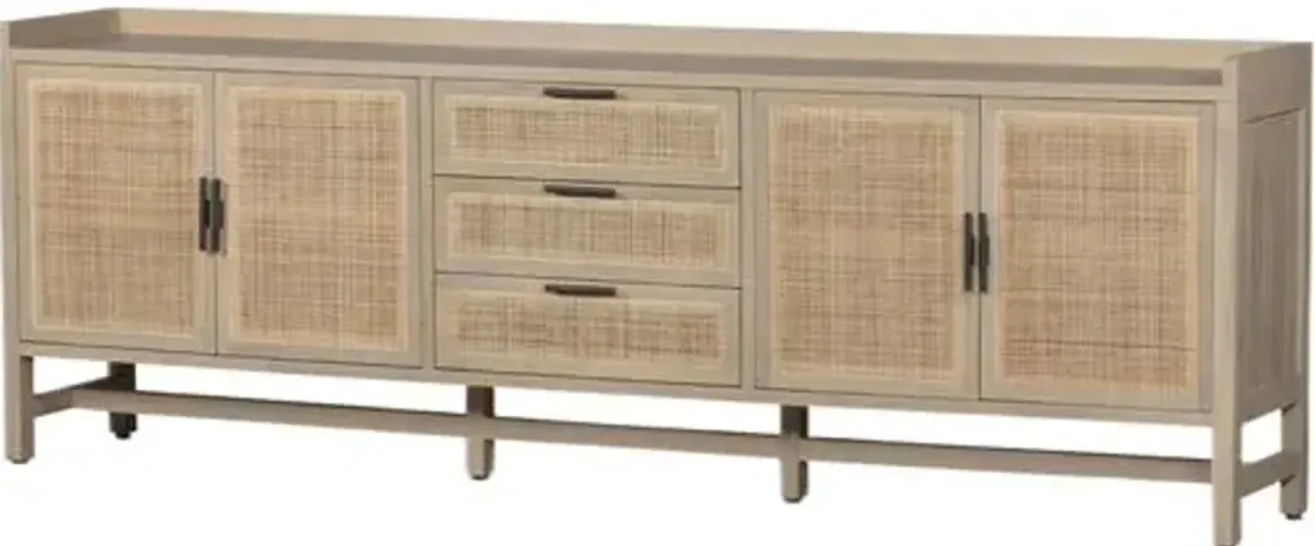 Aimee Cane 96" Sideboard - Natural Mango - Brown