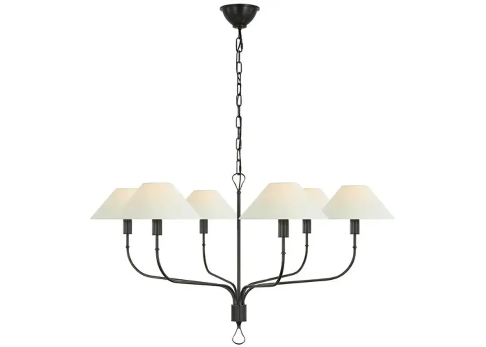 Visual Comfort - Griffin Grande Tail Chandelier - Brown