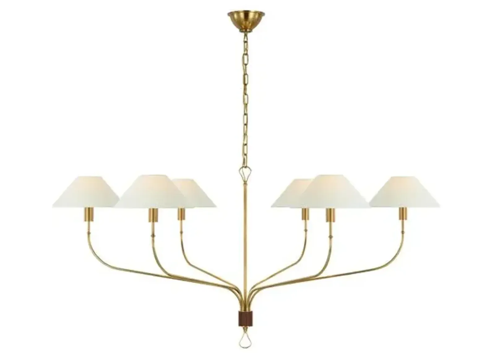 Visual Comfort - Griffin Extra Large Tail Chandelier - Gold