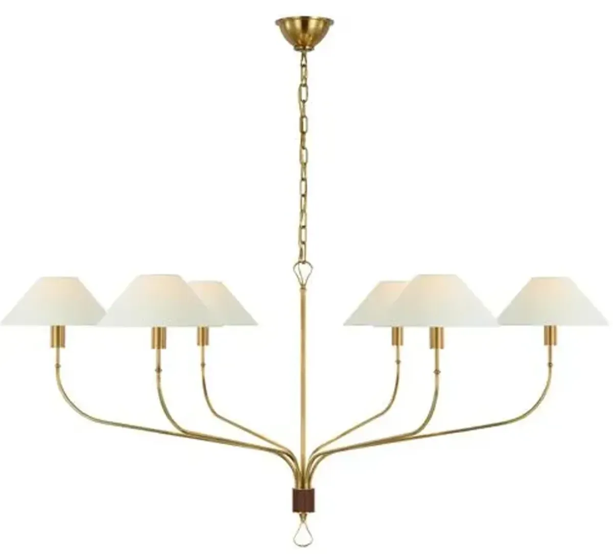 Visual Comfort - Griffin Extra Large Tail Chandelier - Gold