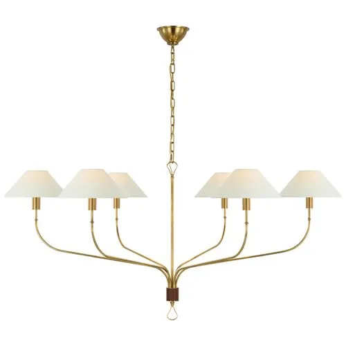 Visual Comfort - Griffin Extra Large Tail Chandelier - Gold