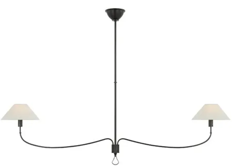 Visual Comfort - Griffin Grande Linear Chandelier - Brown