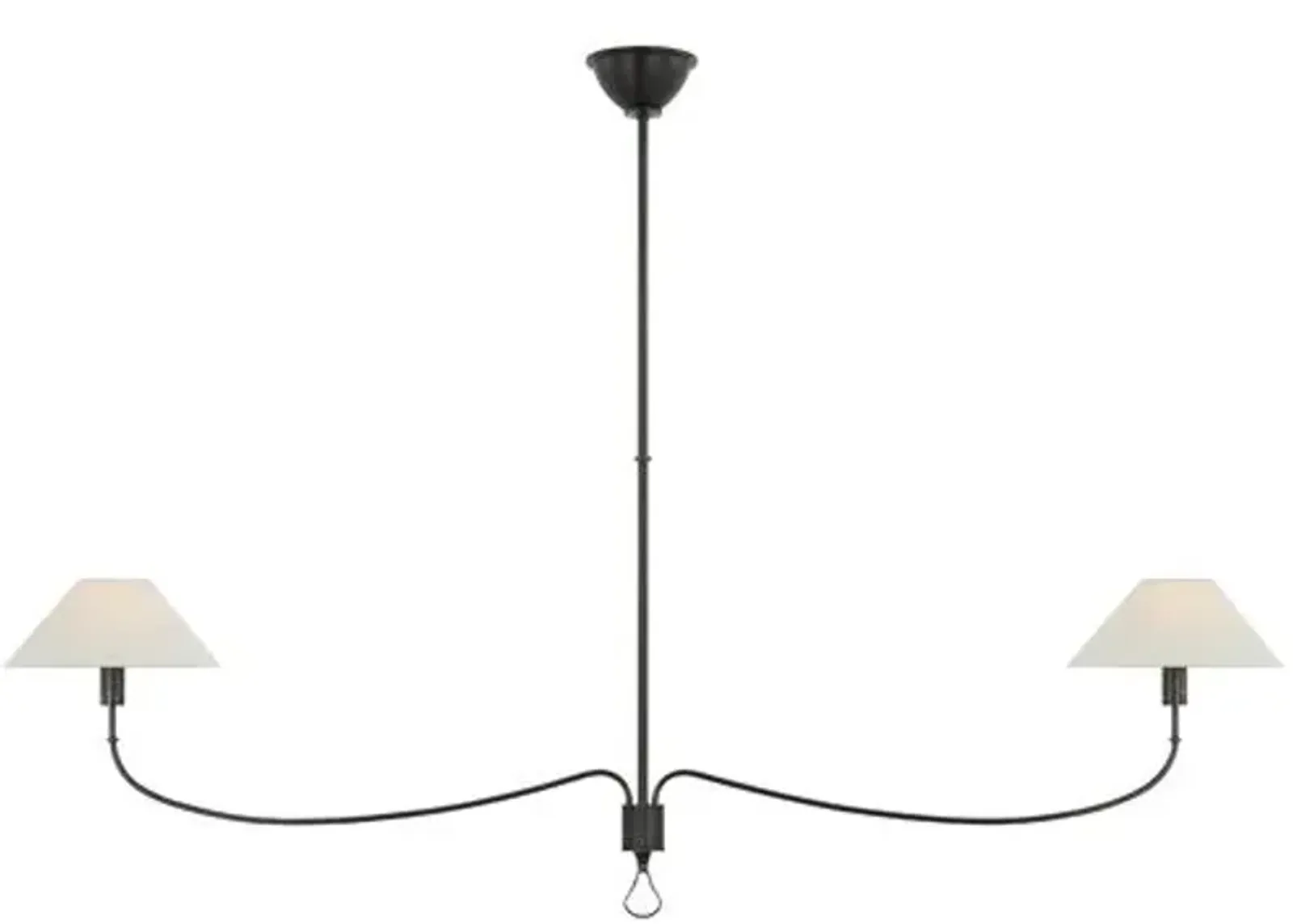 Visual Comfort - Griffin Grande Linear Chandelier - Brown