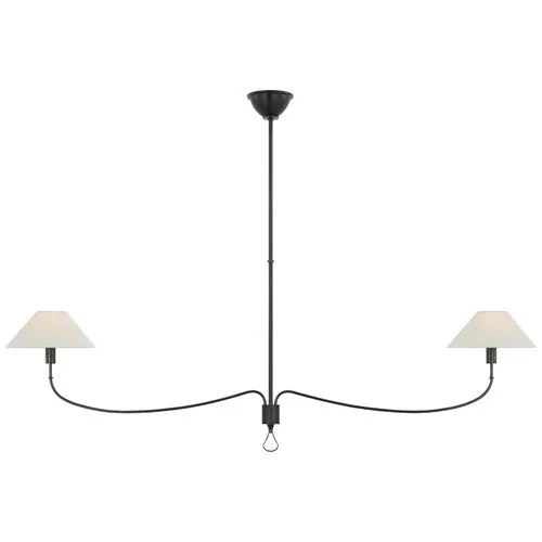 Visual Comfort - Griffin Grande Linear Chandelier - Brown