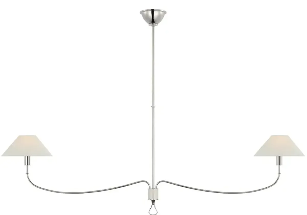 Visual Comfort - Griffin Grande Linear Chandelier - Silver
