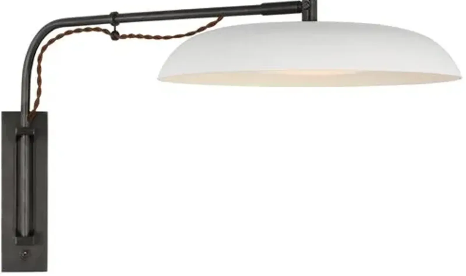 Visual Comfort - Cyrus Medium Articulating Wall Light - Brown