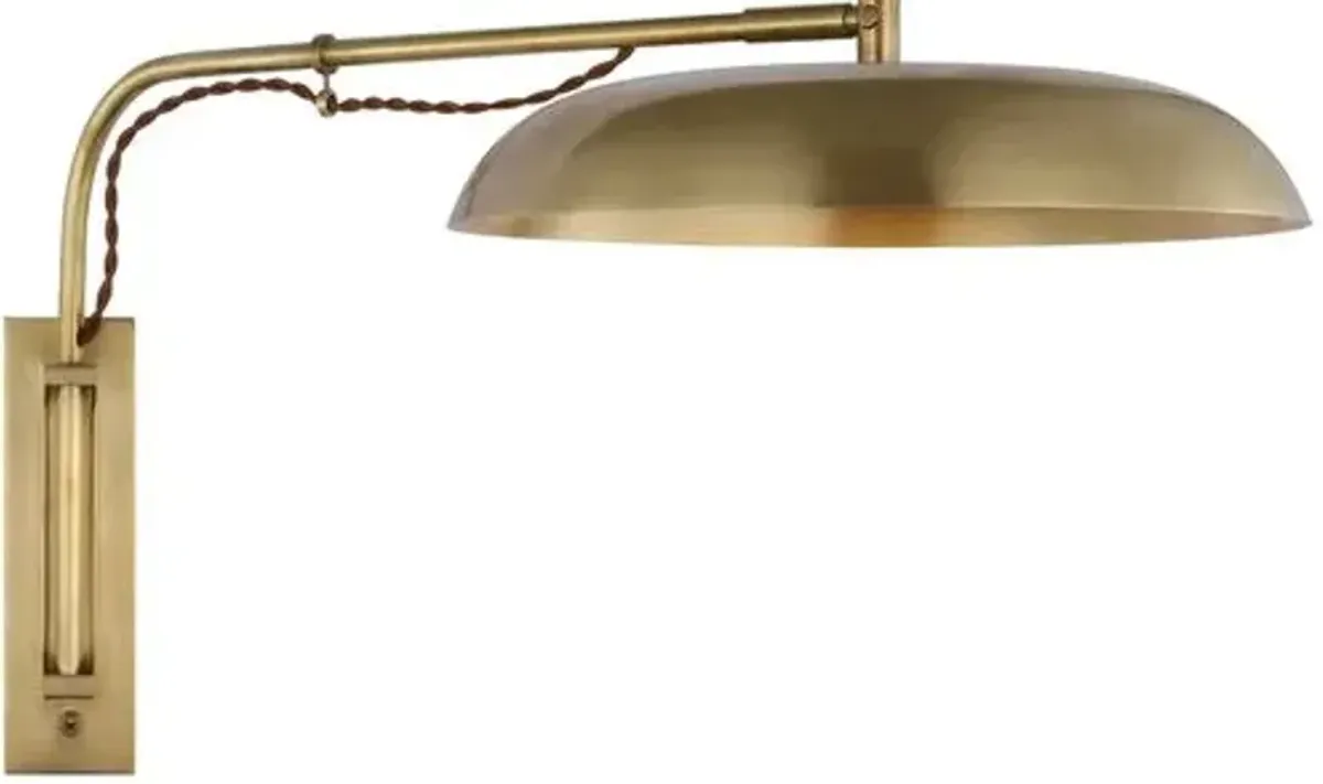 Visual Comfort - Cyrus Medium Articulating Wall Light - Gold