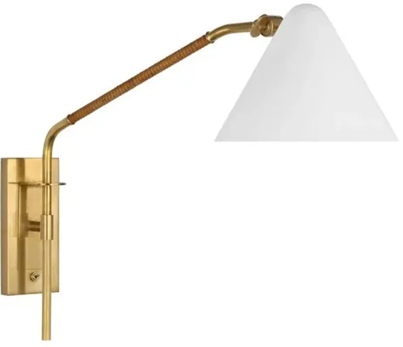 Visual Comfort - Laken Medium Articulating Wall Light - Gold