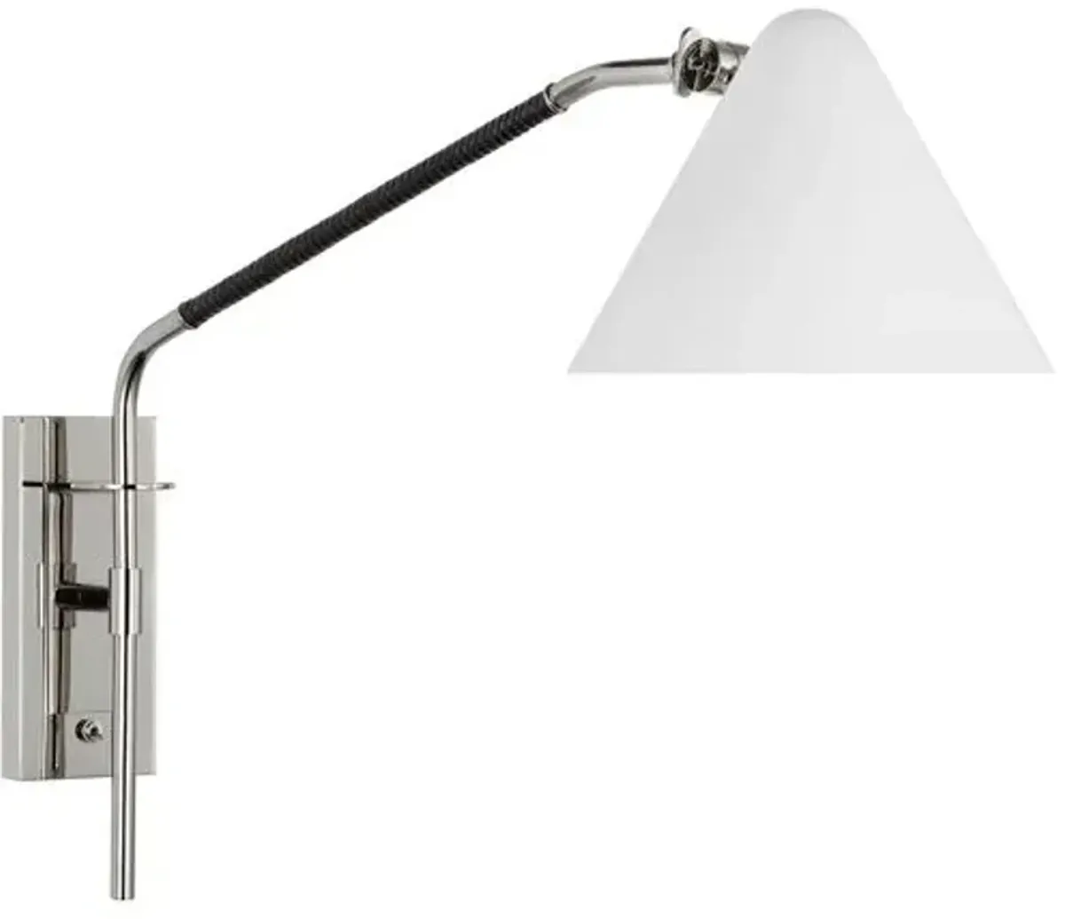 Visual Comfort - Laken Medium Articulating Wall Light - Silver