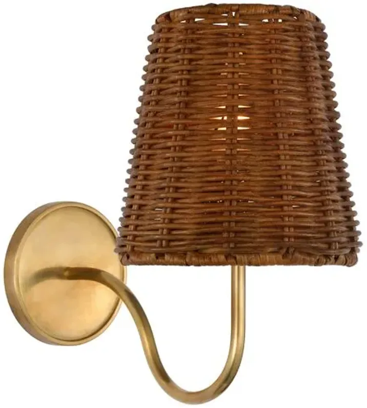 Visual Comfort - Lyndsie Small Sconce - Antique Brass - Gold