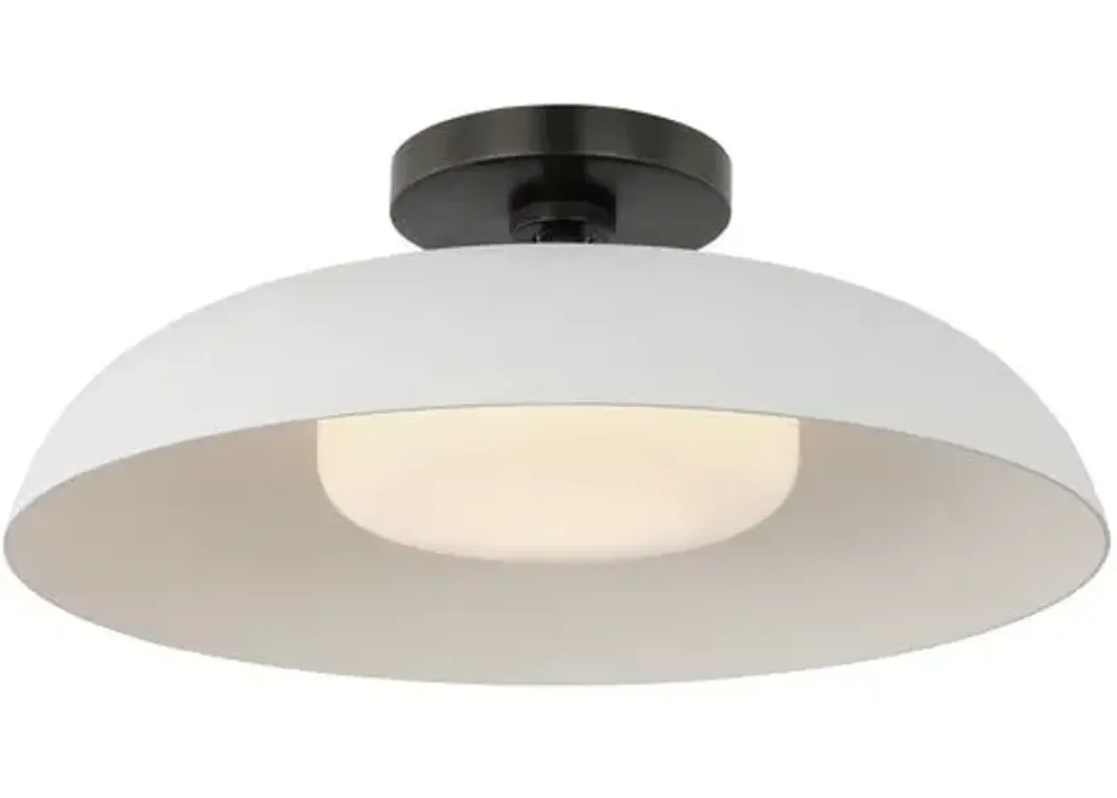 Visual Comfort - Cyrus 16" Flush Mount - Brown