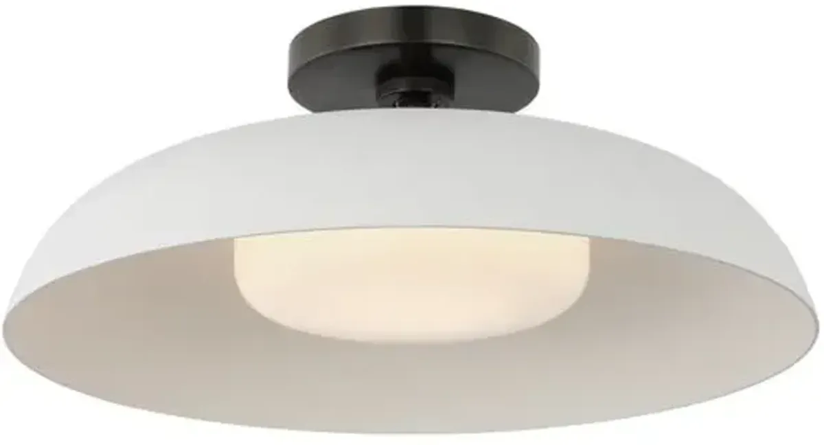 Visual Comfort - Cyrus 16" Flush Mount - Brown