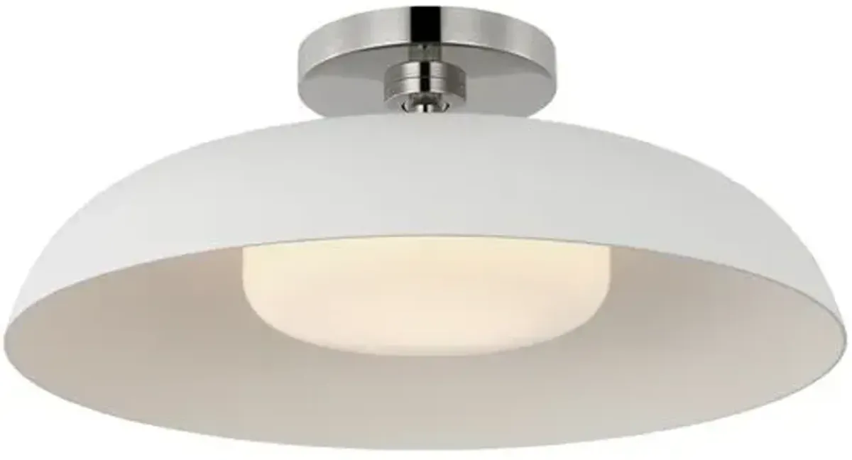 Visual Comfort - Cyrus 16" Flush Mount - Silver